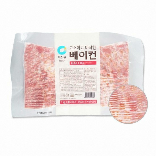 대상 청정원 고소하고 바삭한 베이컨 1kg (10개)