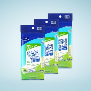 크린랩 정전기 청소포 표준형 30매이미지입니다. 누르면 해당 게시물로 새창이동합니다.