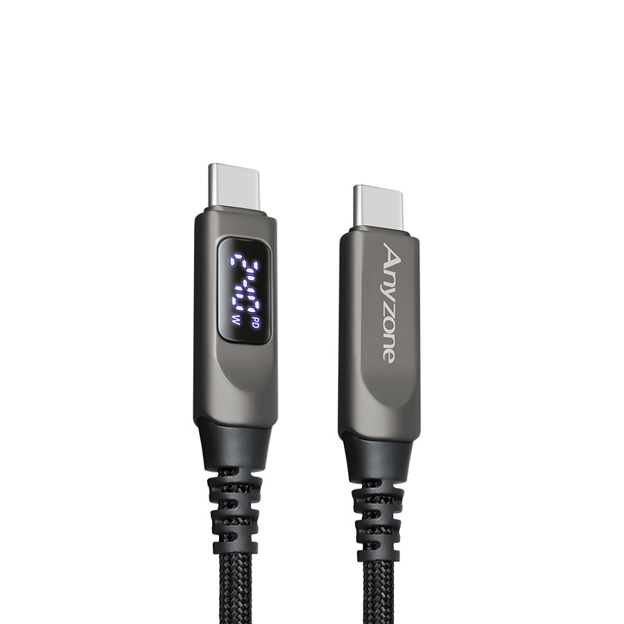 상도아이앤티 ANYZONE PD PPS 240W LCD 디스플레이 C to C타입 충전 케이블 (2m)_이미지