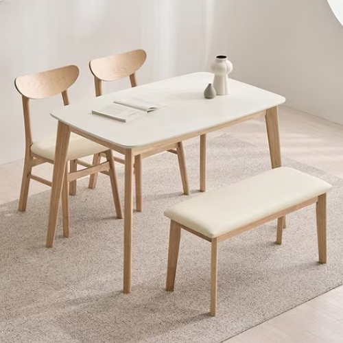 핀란디아 데니스 원목 식탁 1200 (의자2개+벤치1개)_이미지