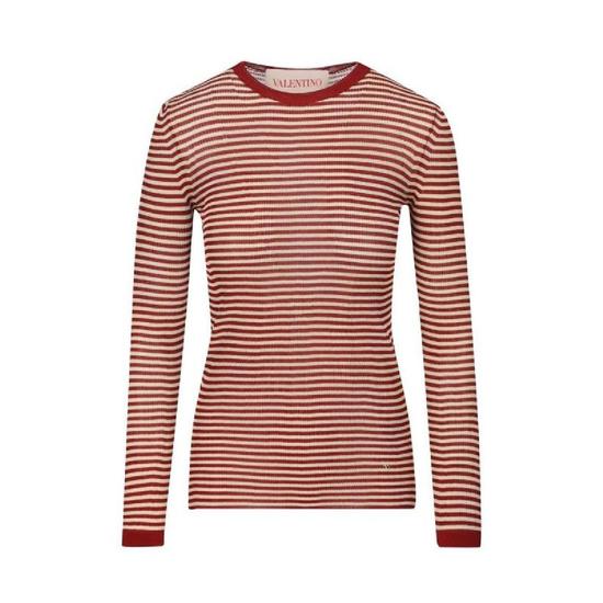 발렌티노 스트라이프 크루넥 니트 티셔츠 6B3KC62S946 QPR T