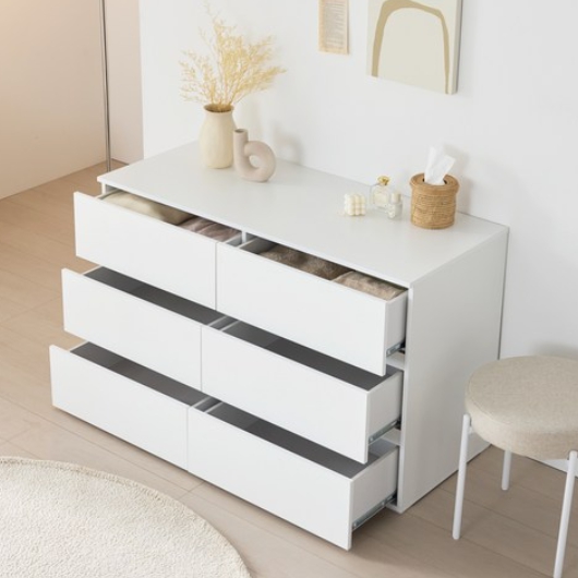 원퍼니처 리디아 벨라 3단 와이드 서랍장 1165_이미지