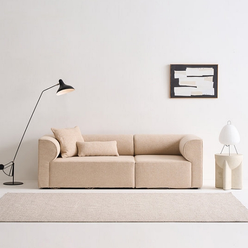 세계가구 프랄리네 패브릭 소파 3인용