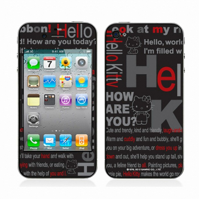 POPSKIN 오리지날 헬로키티 Hello Kitty Typologo
