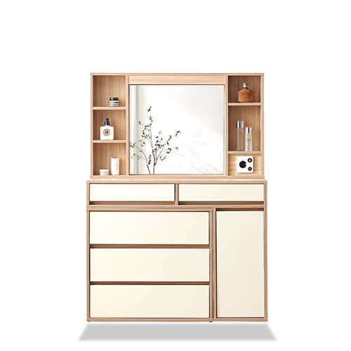 동서가구 피츠 이벨린 LED 확장형 수납 거울 화장대 1000_이미지