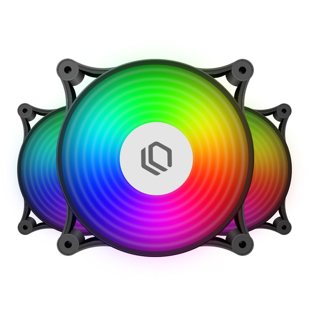 LEADCOOL 120 ARGB PWM (3팩, 블랙)