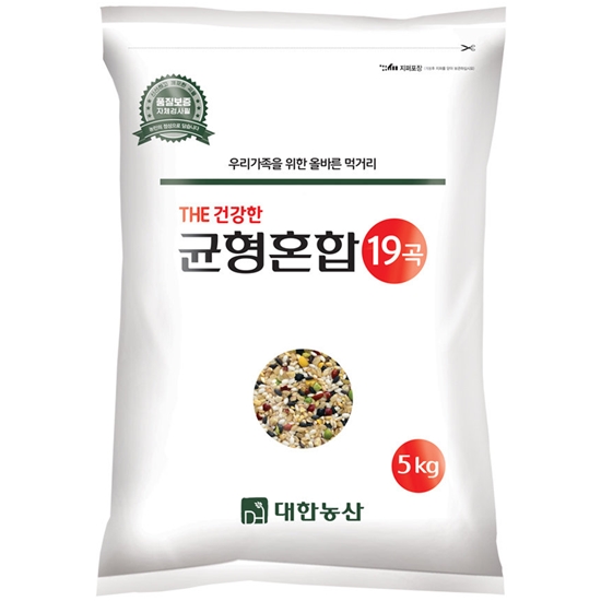 대한농산 THE건강한 균형혼합 19곡 5kg이미지입니다. 누르면 해당 게시물로 새창이동합니다.