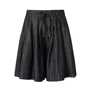 비엔엑스 와이드 허리 밴딩 데님 하프 팬츠 BX2PT014L0