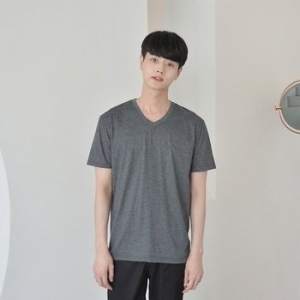 교복몰 언제든 V넥 반팔티 4컬러 남녀공용 반티 WDFD803_이미지