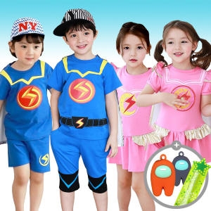  번개맨옷 번개걸옷  번개맨 빛 상하 원피스