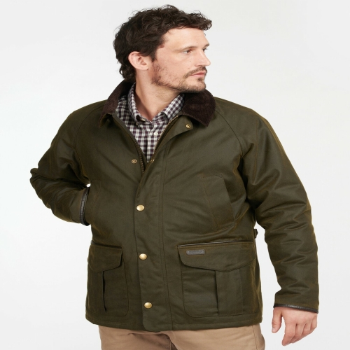 바버 남성 스트랫포트 올리브 왁스자켓 STRATFORD WAX JACKET URJU4F038 L3_이미지