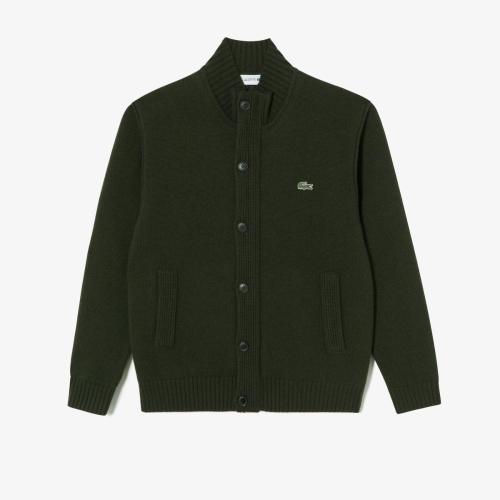 라코스테 남성 버튼형 방풍 하이넥 가디건_AH801E-55N_이미지