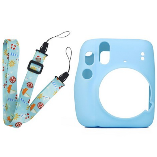 INSTAX 미니11용 실리콘 스트랩 케이스