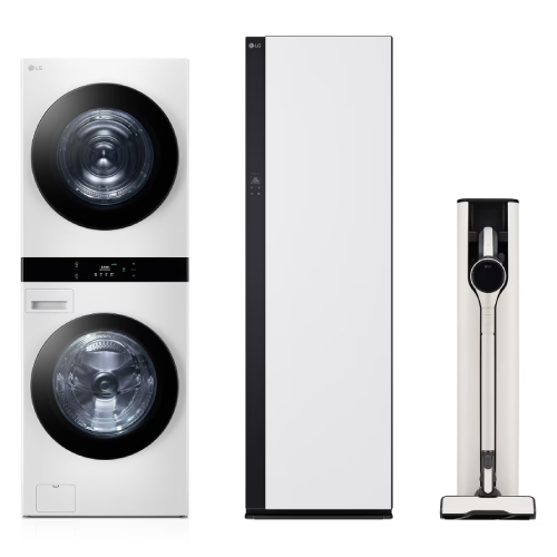 LG전자 트롬 오브제컬렉션 워시타워 WL21WDU + 스타일러 SC5MSR82H + 청소기 AX920BWE_이미지