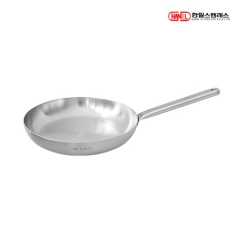 한일스텐레스 에테르 무연마제 IH 통5중 304 스텐 프라이팬 (28cm)_이미지