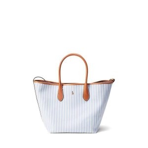 폴로 랄프 로렌 여성 스트라이프 캔버스 미디엄 벨포트 토트WAPOBAG0G620343400 338641_이미지