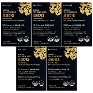 닥터체크 원퍼데이 맥스 초임계 알티지 오메가3 30캡슐 (5개)