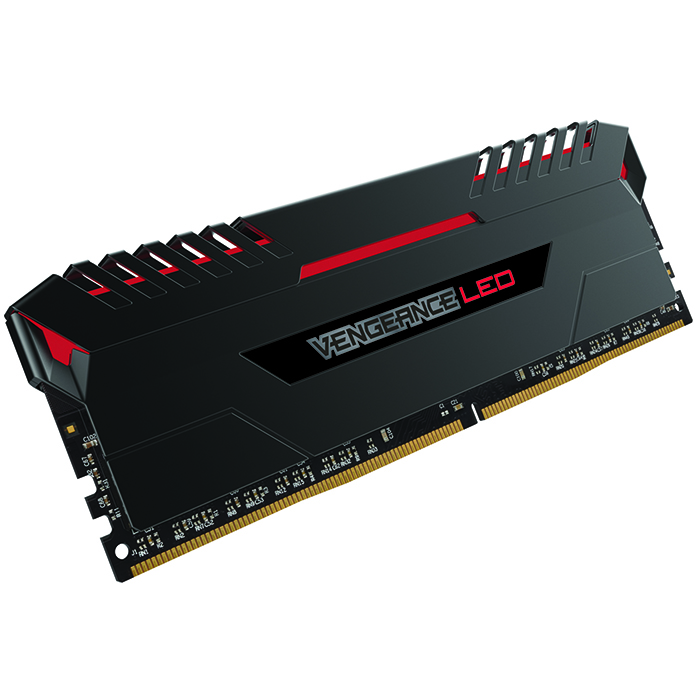 CORSAIR DDR4-2666 CL16 VENGEANCE LED 레드 패키지 (32GB(8Gx4))_이미지