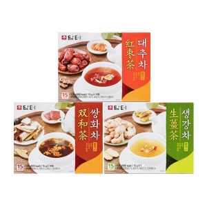 담터 겨울 건강차 3종 대추차 15gx15포 + 생강차 15gx15포 + 쌍화차 15gx15포 1세트_이미지