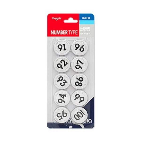 015WVN74 숫자 자석홀더 MMN-100 91100/35mm 판 1개입
