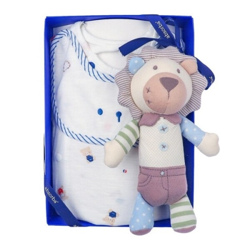 압소바 베베 무소바디슈트 턱받이 사자인형 세트 B2A1310635