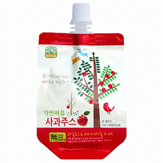 자연마을 사과주스 100ml