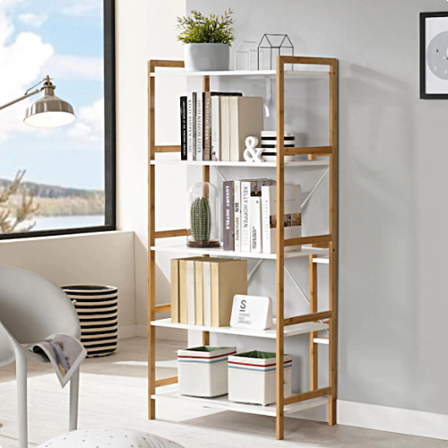 프리메이드 원목 와이드 5단 선반_이미지