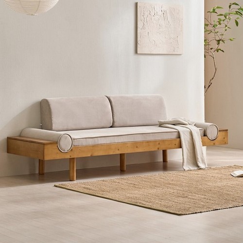 소울 트윈 원목 등받이형 패브릭 소파 2인용