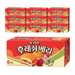 오리온 후레쉬베리 딸기 168gx9개 1BOX