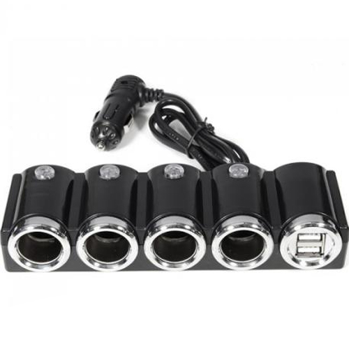 차량용 멀티 시거잭 USB 2포트 4구 멀티소켓 UC-CA3