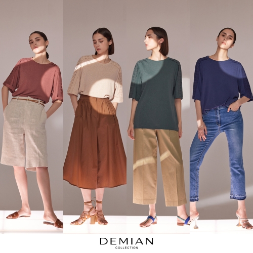 데미안 22 SUMMER 유로피안 린넨 티블라우스 4종_이미지