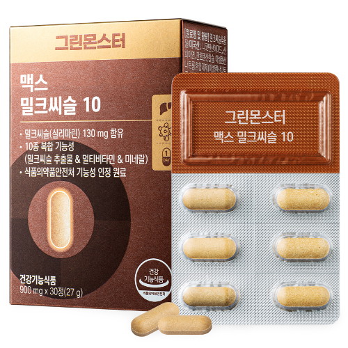 그레이스클럽 그린몬스터 맥스 밀크씨슬 10 30정 (2개)