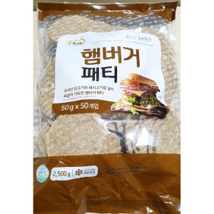[불명] 식당용 햄버거 패티 냉동제품 고기패티 2.5kg 4개_이미지