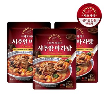 샘표식품 샘표 차오차이 시추안 <b>마라</b><b>탕</b> 500g