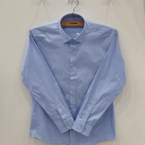  레노마 깅엄 체크 슬림핏 긴소매RNSSLP974BUC