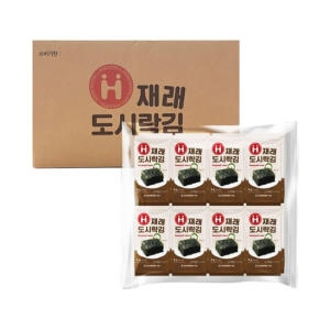 재래 도시락김 4g x128봉 / 참기름 식탁 조미김 바삭한 밥반찬 간편식 여행 캠핑