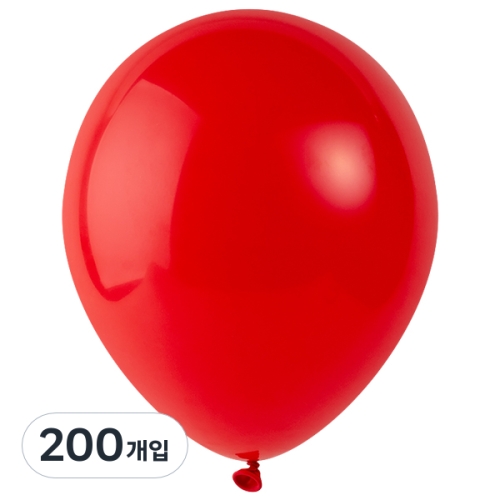 풍선 라운드 30cm 레드 200개입