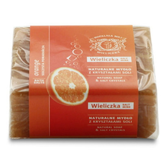 스칸디아코스메틱스 스톤솔트 크리스탈 소금비누 오렌지 150g (1개)