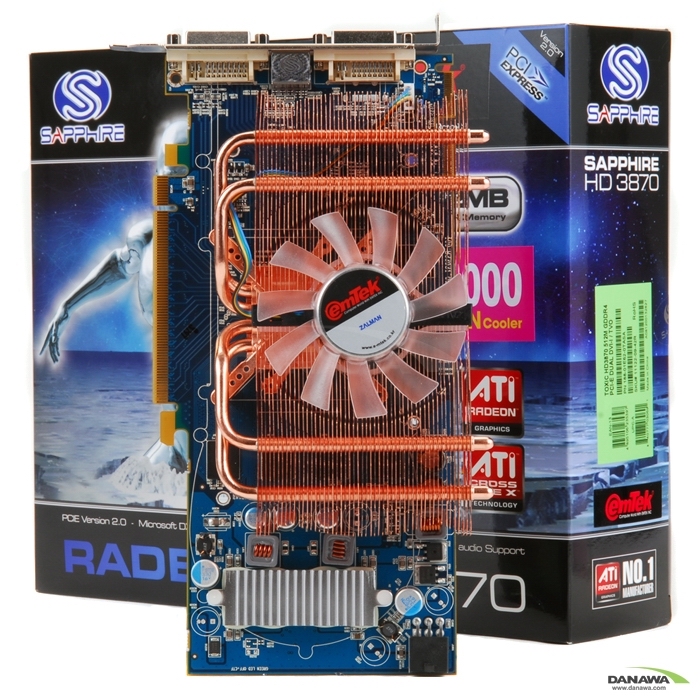 SAPPHIRE 라데온 HD 3870 오버클럭 DDR4 512MB VF1000 이엠텍_이미지