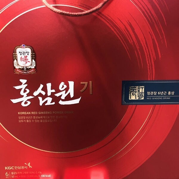 한국인삼공사 정관장 홍삼원기 50ml 60포 (4개)