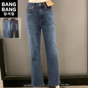 뱅뱅 성서 HC04 가을 여성 인밴드 일자청바지 가을 여자 허리인밴딩 핏 스트레이 S41914581_이미지