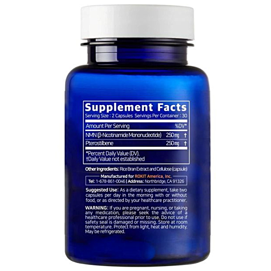 로킷아메리카 NMN 프테로스틸벤 60캡슐 (2개)_이미지