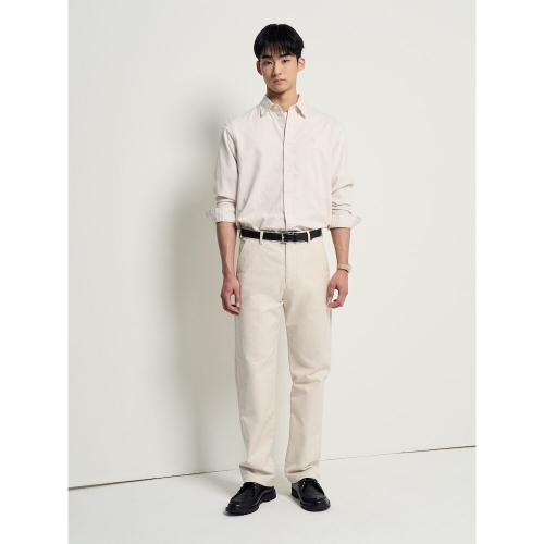 빈폴 멘 도비 텍스처 컴포트핏 치노 팬츠 아이보리 BC6121C110