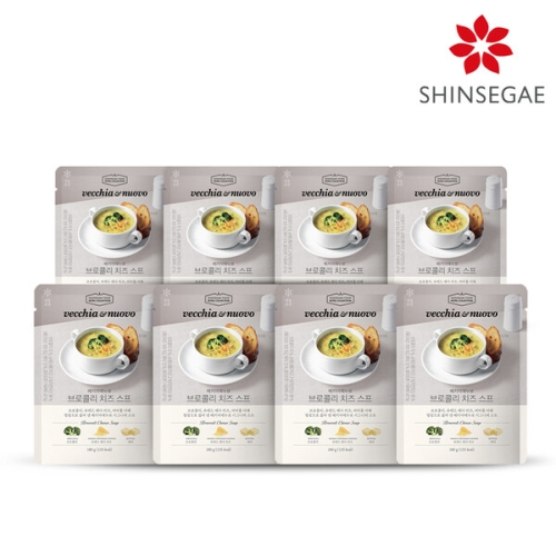 신세계푸드 베키아에누보 브로콜리 치즈 스프 180g [8개]