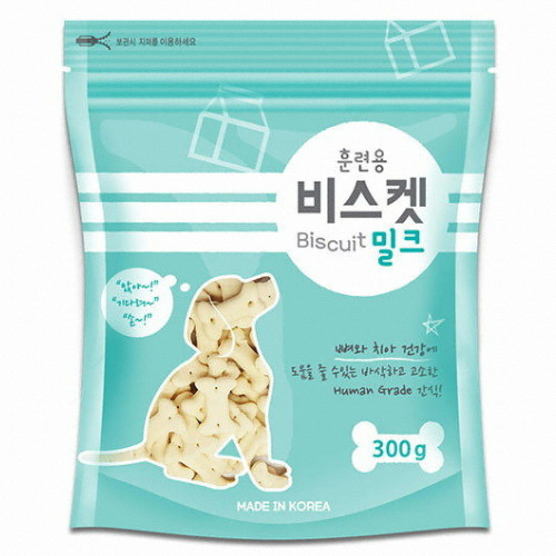 바우와우  훈련용비스켓 밀크 (300g)