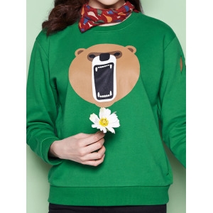 구김스 1185_ 화난 곰 맨투맨 티셔츠 265343