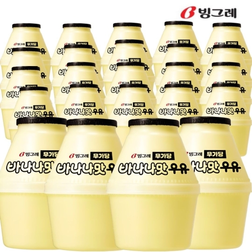 빙그레 바나나우유 무가당 240ml (24개)_이미지