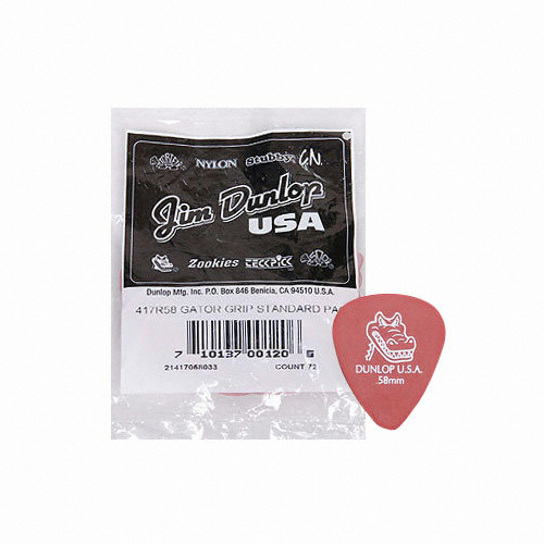 던롭 ㅤGator Grip Standard 0.58mm (72개)_이미지