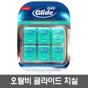 브라운 오랄비 글라이드 치실 플로스 민트 40m (6개)