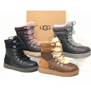 UGG Australia VIKI WATERPROOF EXPOSED 레이스업 1017493 포트 블랙 체스넛 메탈 989945_이미지